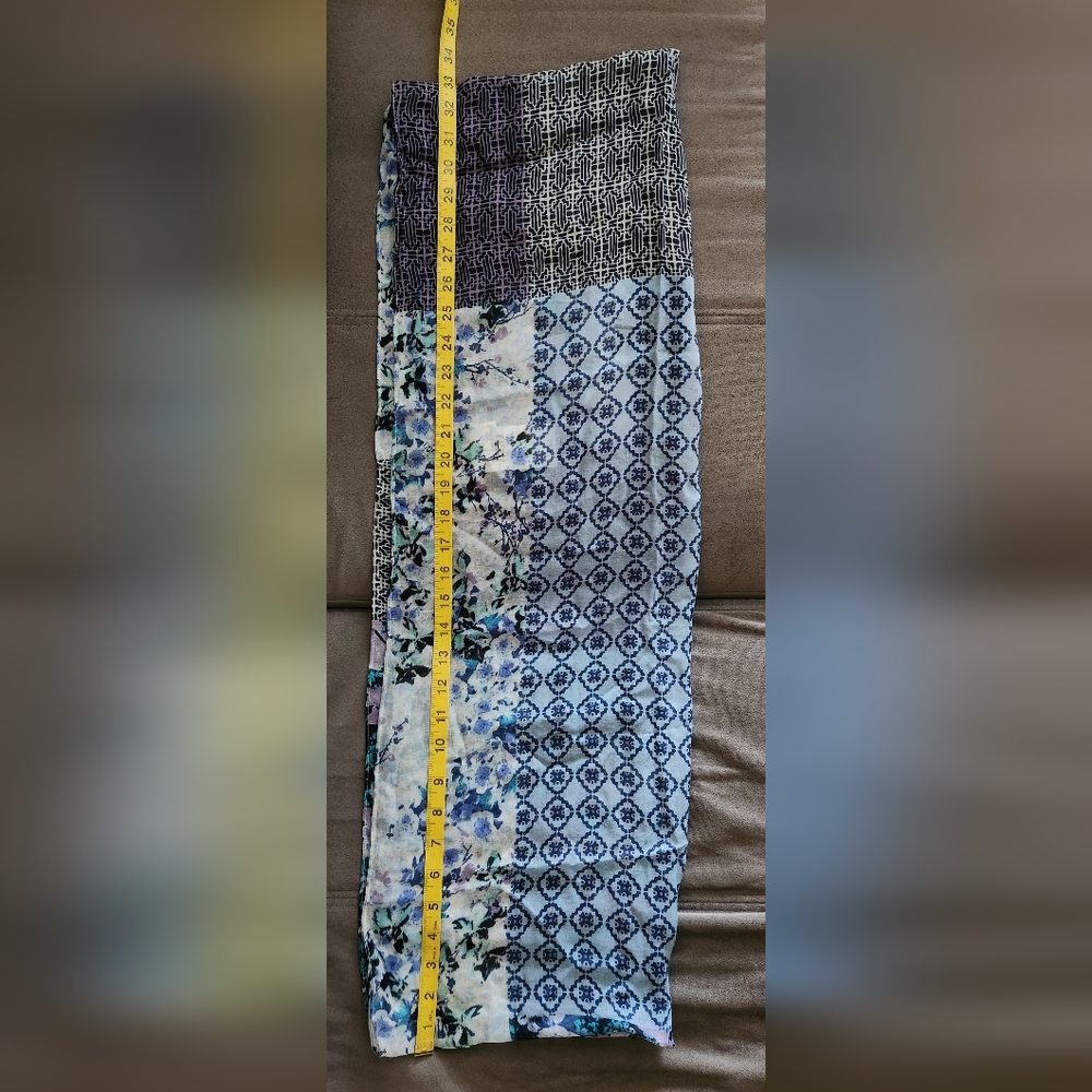 J. Jill Patchwork Infinity Scarf - PORCELAIN PRINT **NEW - Picture 8 of 8